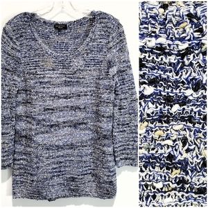 Spense Knits Long Sleeve Textured Knit Top Size M